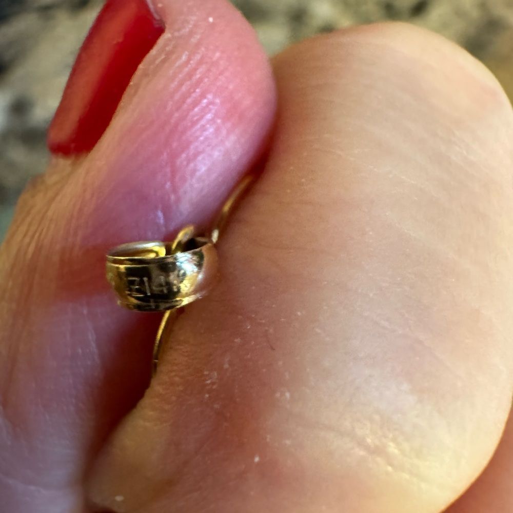 14K Yellow Gold Heart Pendant - Picture 3 of 4
